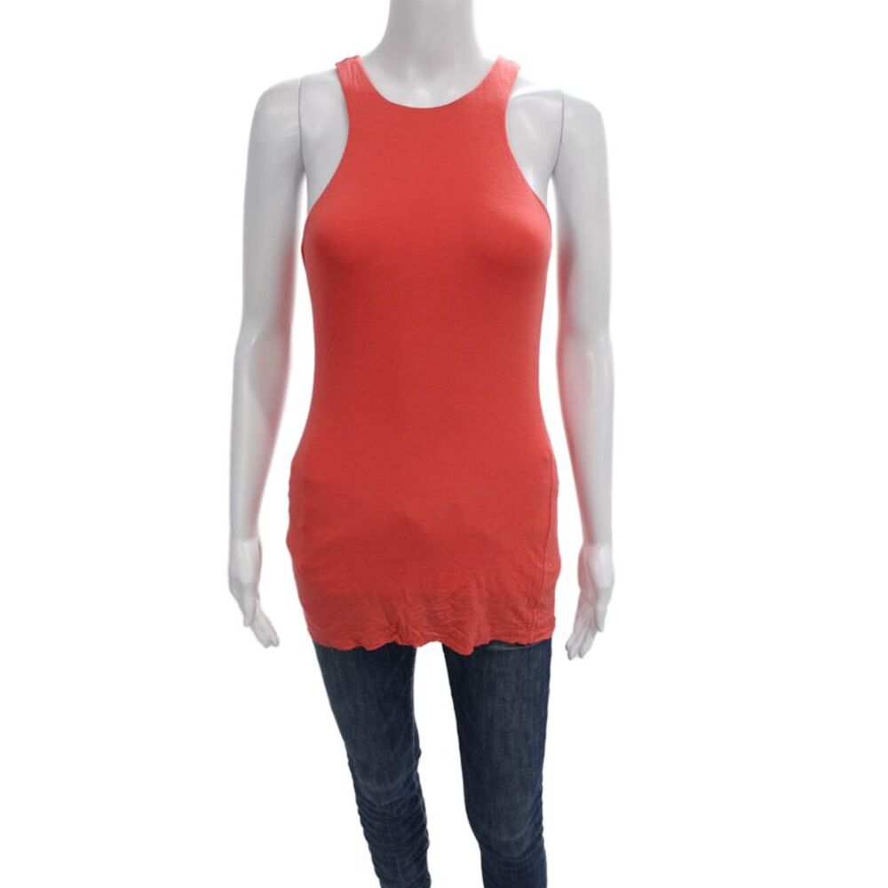 Bailey 44 Women Basic Rayon Sleeveless Tank Orange Size S